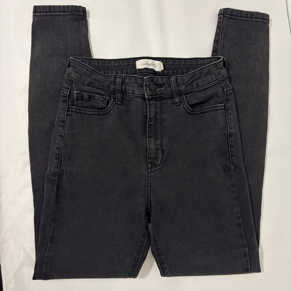 Carly Jean Miller Skinny Jeans Sz 1/25 Washed Black EUC - Picture 1 of 8